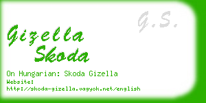 gizella skoda business card